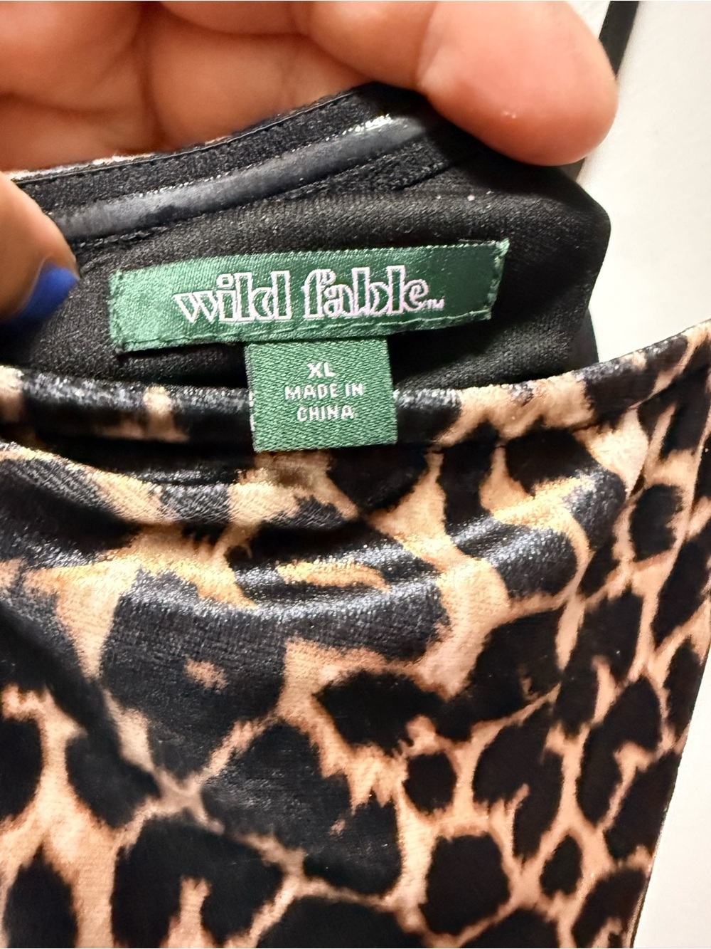 wild fable Leopard-Print Dress in Black and Tan - Picture 2 of 6